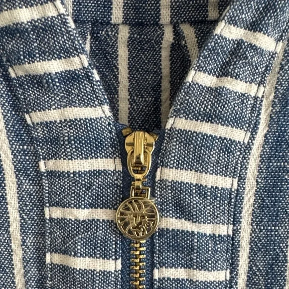 Anne Klein Blue and White Striped Dress - Picture 2 of 3